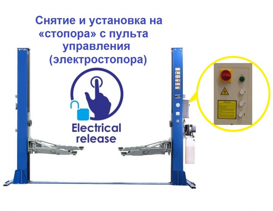 Двухстоечный подъемник TS-5 с нижней синхронизацией, г/п 5 т, 380 В