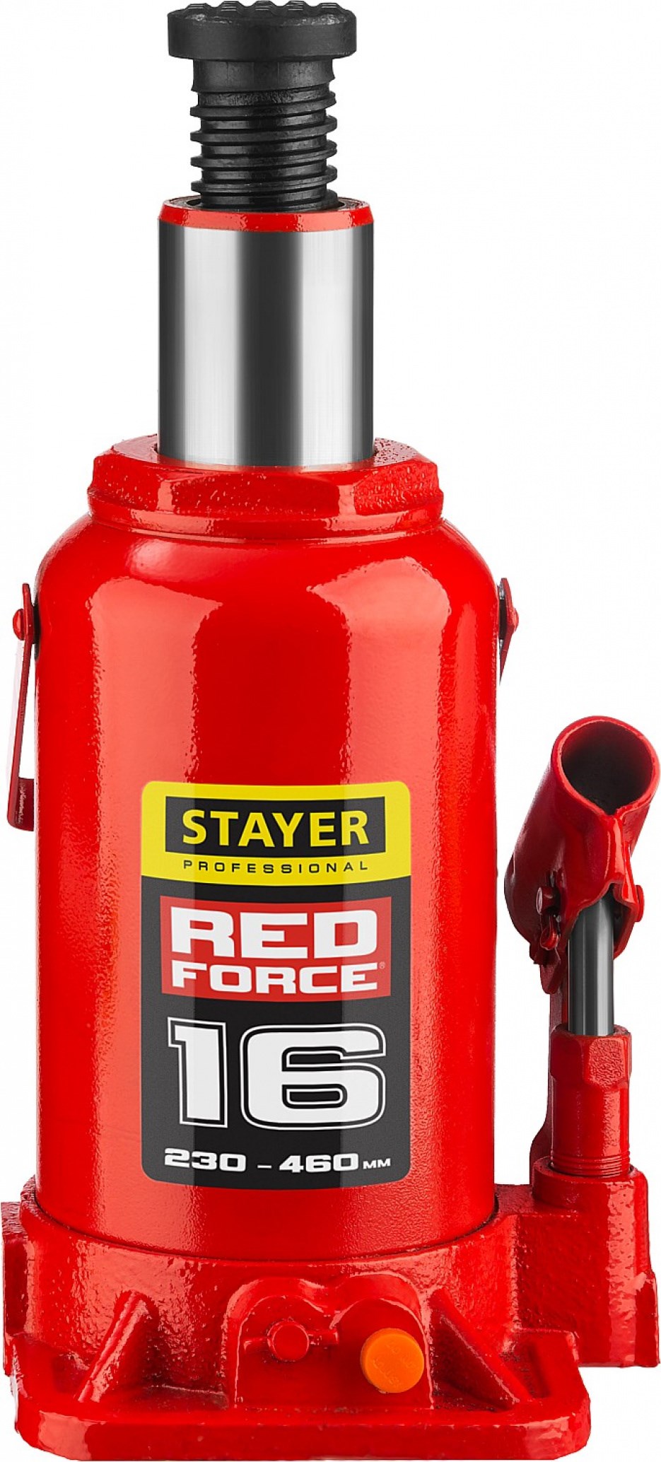 STAYER RED FORCE 16т 230-460мм домкрат бутылочный гидравлический